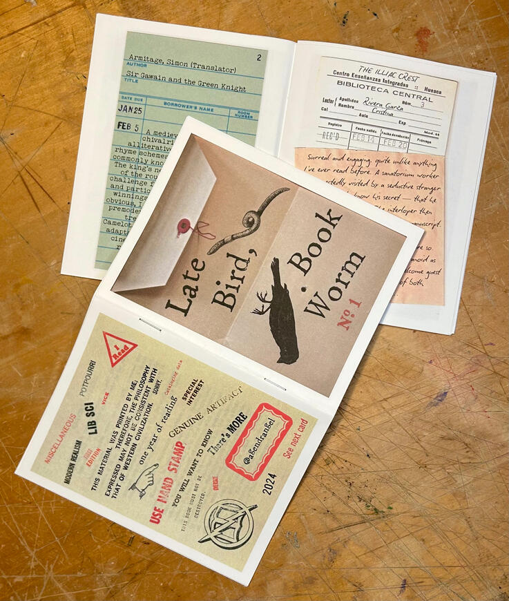 Late Bird, Book Worm Issue 1, 2025.